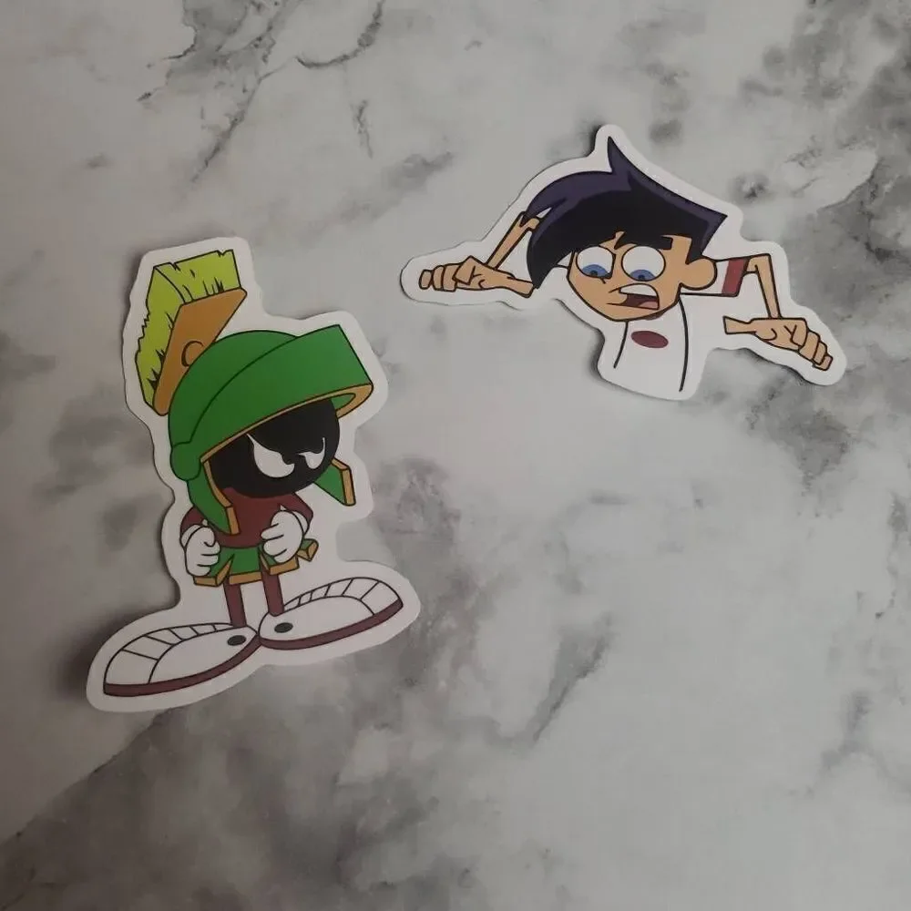 ‎Cartoon Stickers Danny Phantom and Marvin the Martian